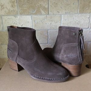 UGG SUEDE / ZIP ANKLE BOOTS BOOTIES
